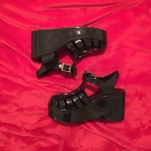 Platform Jelly Sandals